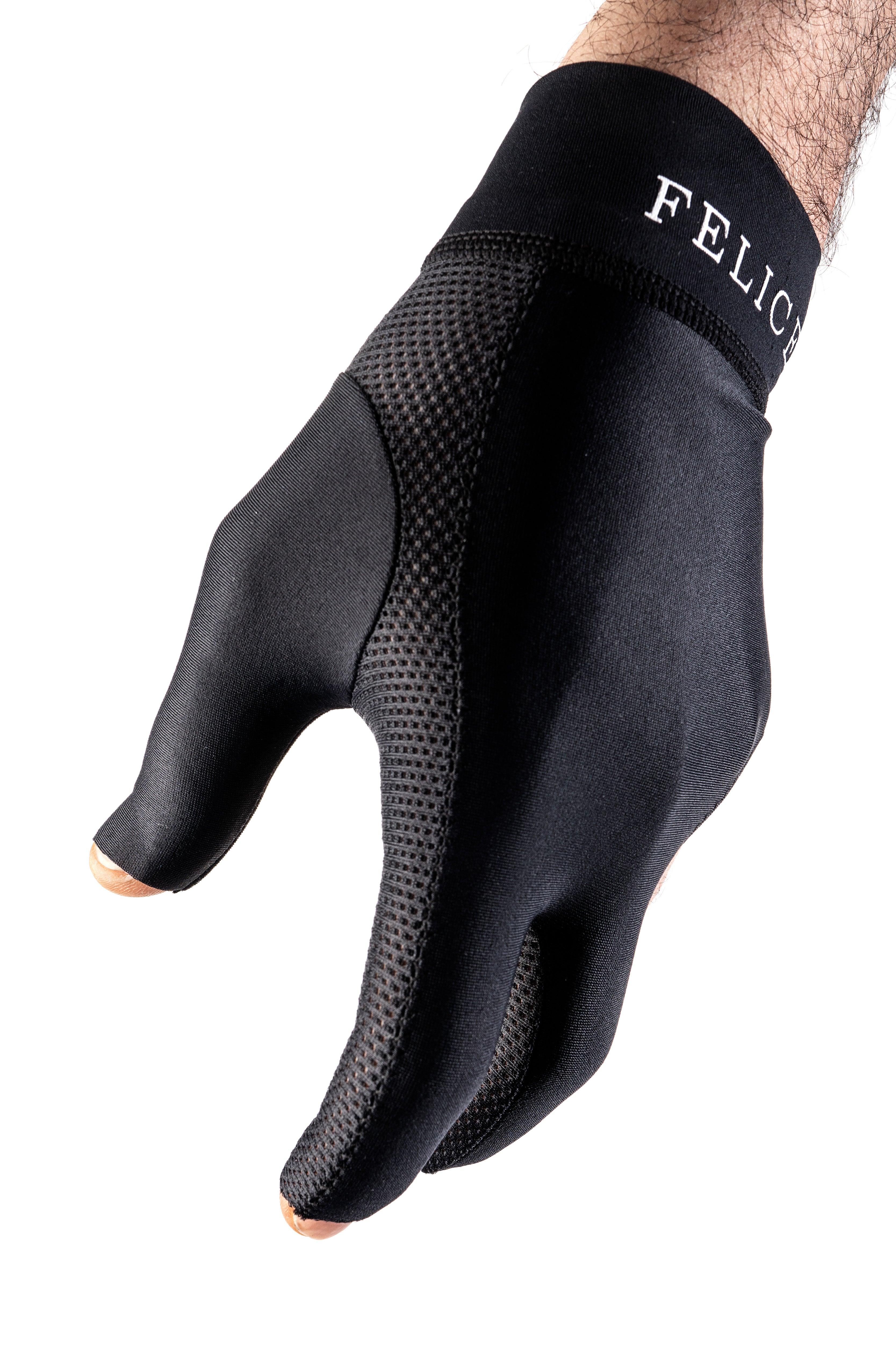 Billardhandschuh Felice Fingerless Profi schwarz Billardhandschuh Felice Fingerless Profi schwarz